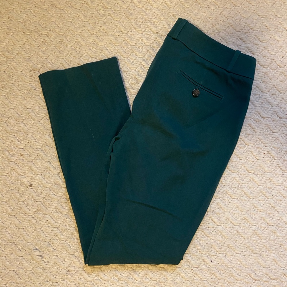 Ann Taylor LOFT forest green Kate pants